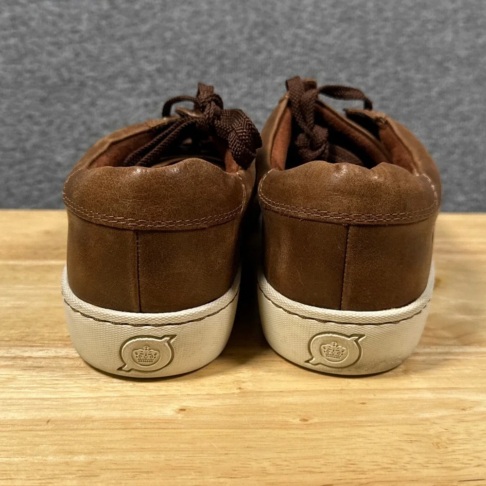 Born Sur Sneakers Womens 10 M Brown Leather Low Top Lace Up Casual Shoes